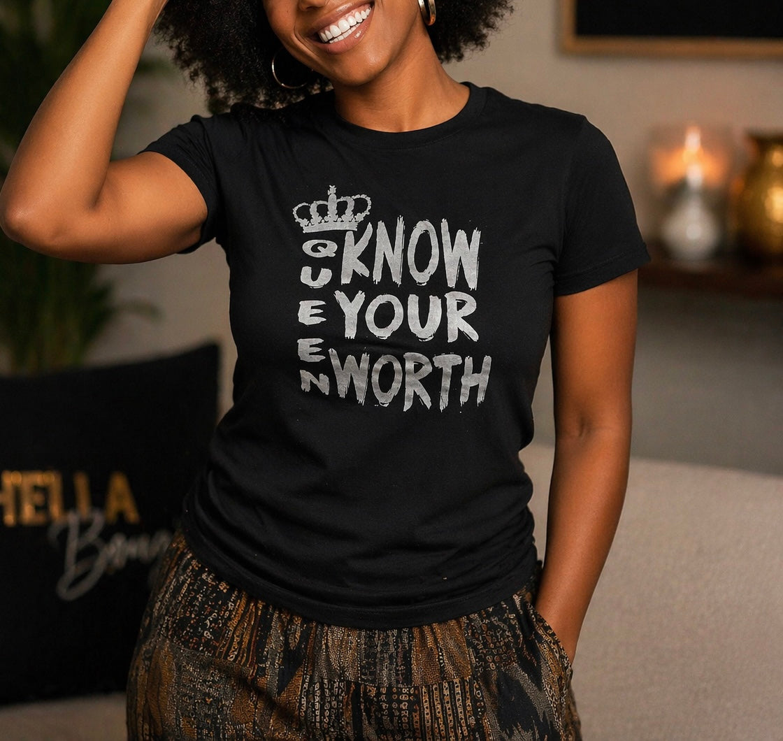Queen Know Your Worth Crew Neck