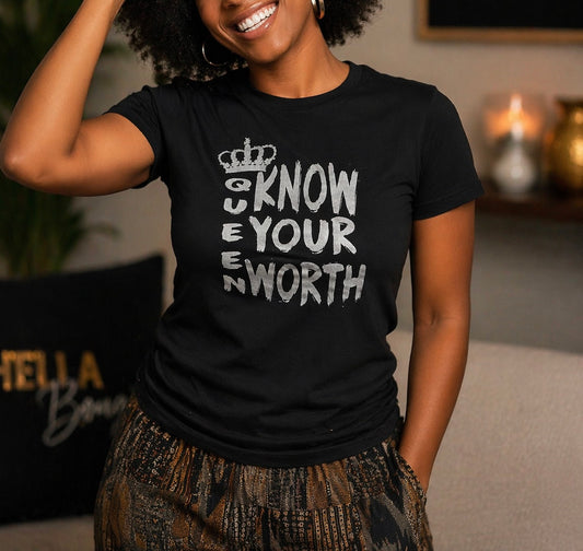 Queen Know Your Worth Crew Neck