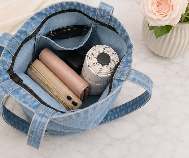 Hella Bougie Denim Tote